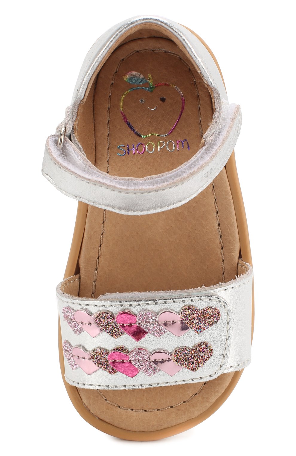 Кожаные босоножки SHOO POM, арт. TITY HEART/LAMINAT0/24-27, фото 4