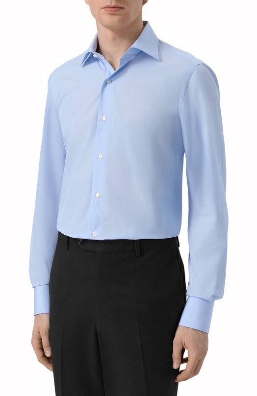 Хлопковая сорочка Finamore 1925 170/2 M/A5080Z Голубой  170/2 M/A5080Z Фото 3