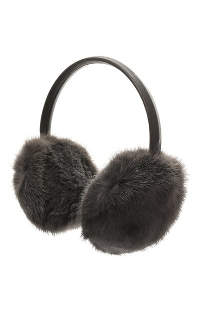 Меховые наушники из норки и кролика YVES SALOMON, арт. 25WAA303XXAGVI, фото 3