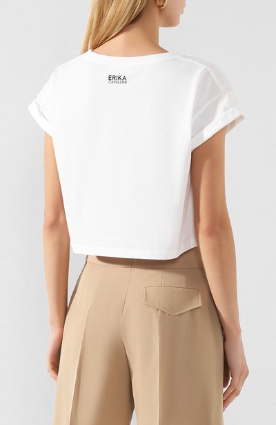 Хлопковая футболка ERIKA CAVALLINI, арт. PE/P/P0SW39, фото 4