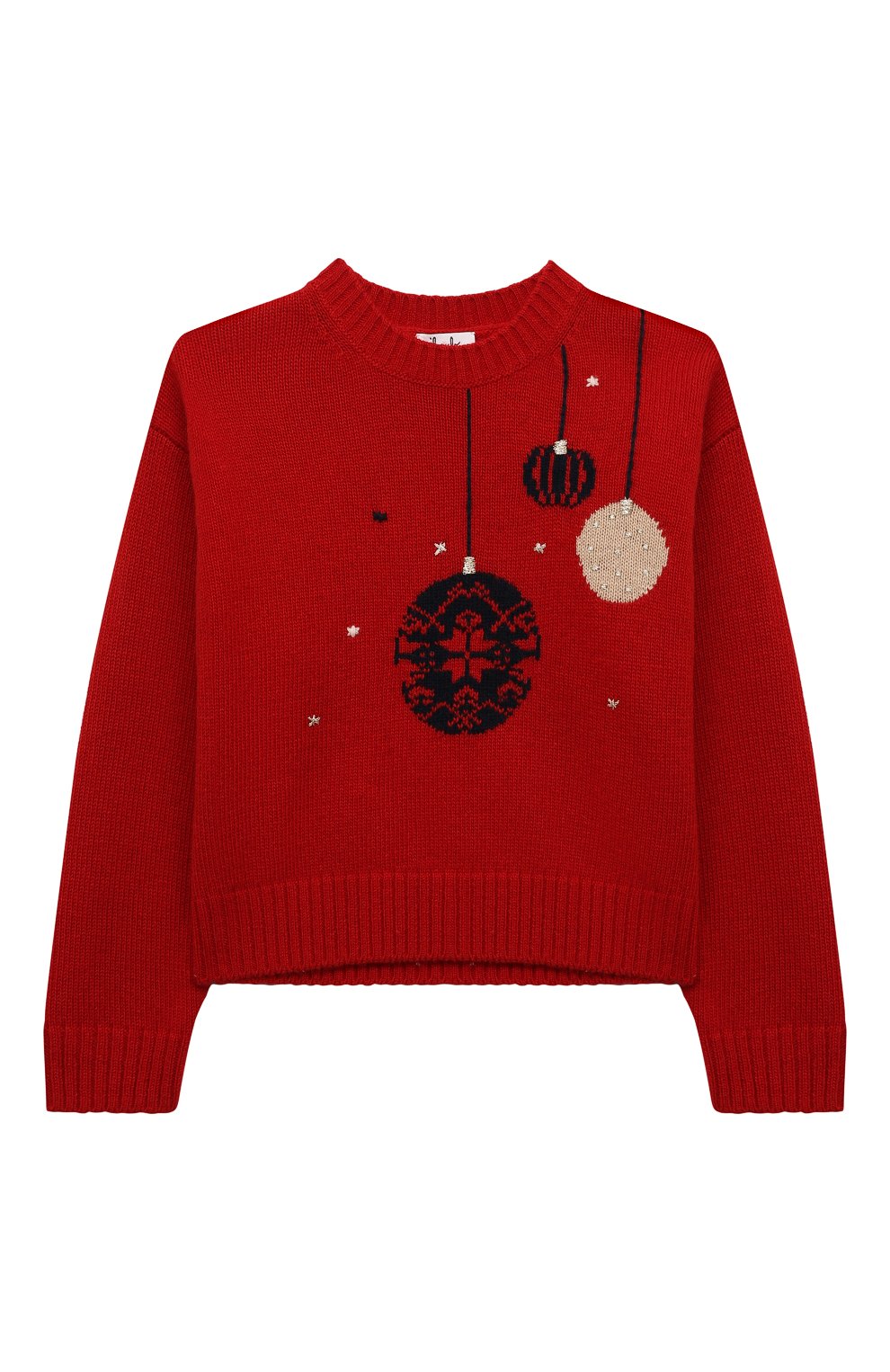 Шерстяной свитер IL GUFO красного цвета по цене 22700 руб., арт. A24MA456EM220/10A-14A, фото 1 Шерстяной свитер IL GUFO, арт. A24MA456EM220/10A-14A, фото 1