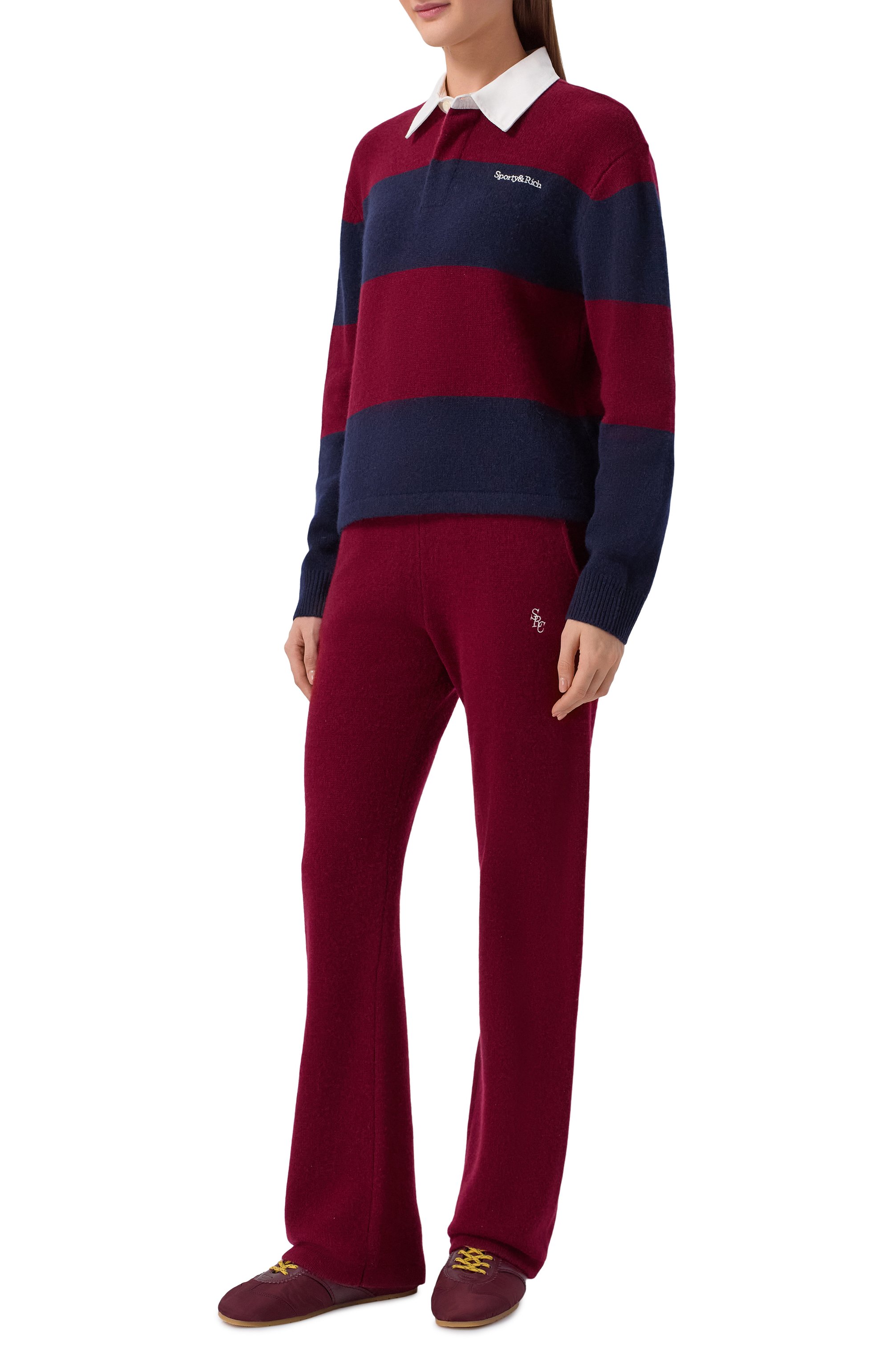 Поло из кашемира и шерсти SPORTY AND RICH, арт. WS08062300RE42, фото 2