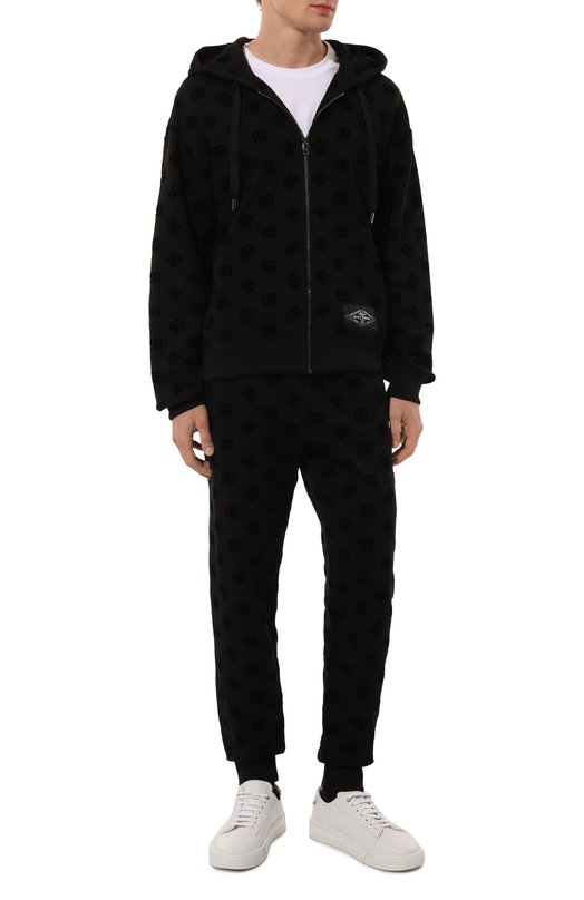 Хлопковая толстовка Dolce & Gabbana G9AIYT/G7NWD Чёрный  G9AIYT/G7NWD Фото 2