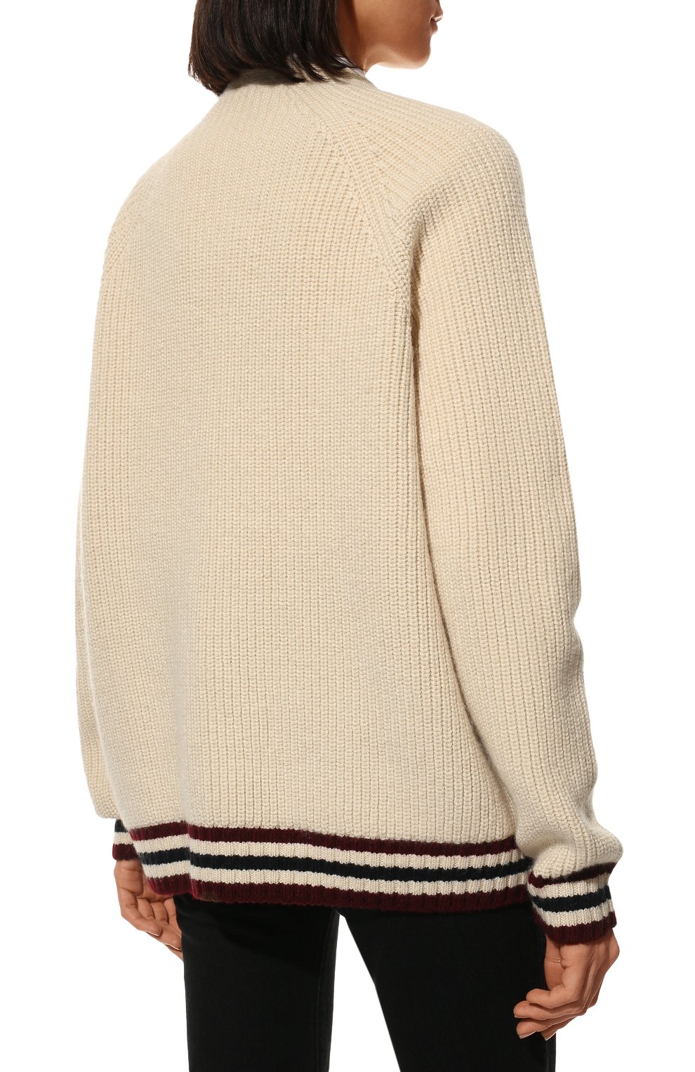 Кашемировый кардиган CELINE светло-бежевого цвета по цене 262500 руб., арт. 2A76P3340, фото 4 Кашемировый кардиган CELINE, арт. 2A76P3340, фото 4