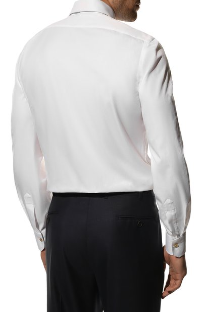 Хлопковая сорочка KITON белого цвета по цене 77850 руб., арт. UCID/H003707, фото 5 Хлопковая сорочка KITON, арт. UCID/H003707, фото 5