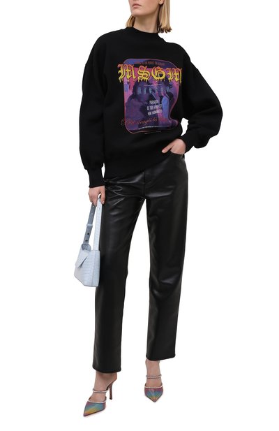 Хлопковый свитшот MSGM черного цвета по цене 15200 руб., арт. 2942MDM291 207999/CG, фото 2 Хлопковый свитшот MSGM, арт. 2942MDM291 207999/CG, фото 2