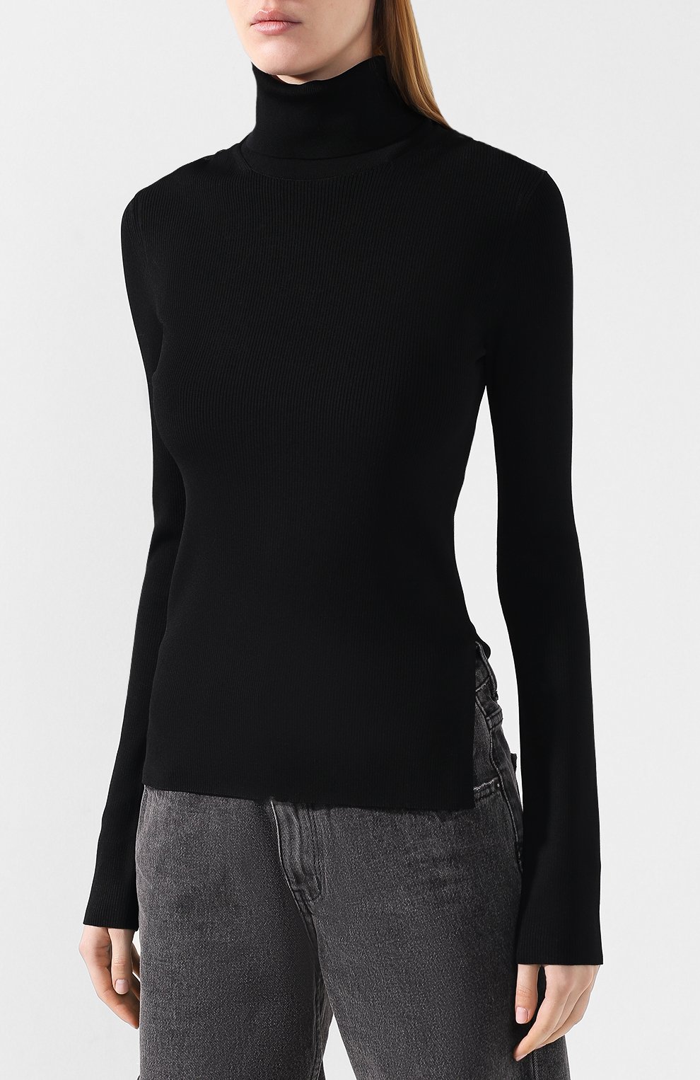 Водолазка HELMUT LANG черного цвета по цене 25250 руб., арт. J06HW705, фото 3 Водолазка HELMUT LANG, арт. J06HW705, фото 3
