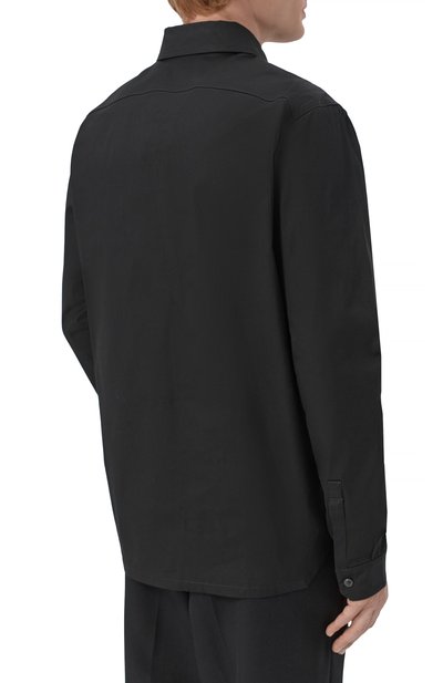 Хлопковая куртка-рубашка RICK OWENS, арт. RU02F4291/TE, фото 4