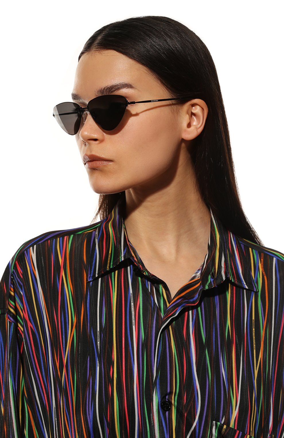 Солнцезащитные очки BALENCIAGA черного цвета по цене 49150 руб., арт. 570492/T0005, фото 2 Солнцезащитные очки BALENCIAGA, арт. 570492/T0005, фото 2