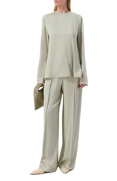 Атласные брюки JIL SANDER, арт. J02KA0380/J76018, фото 2