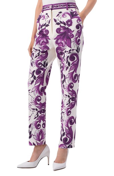 Брюки из хлопка и вискозы DOLCE & GABBANA, арт. FTAM2T/FPFSR, фото 3