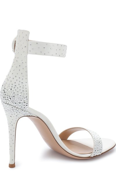 Атласные босоножки iridium со стразами на шпильке GIANVITO ROSSI, арт. G60047.15RIC.RAS0FFW, фото 4