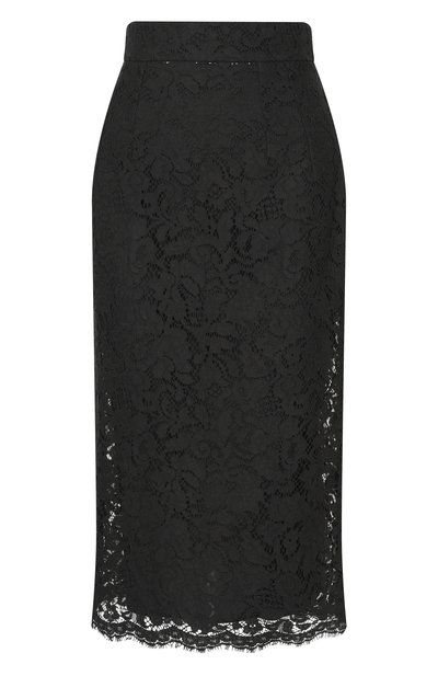 Женская юбка из хлопка и вискозы DOLCE & GABBANA, арт. F4B7IT/HLMTB