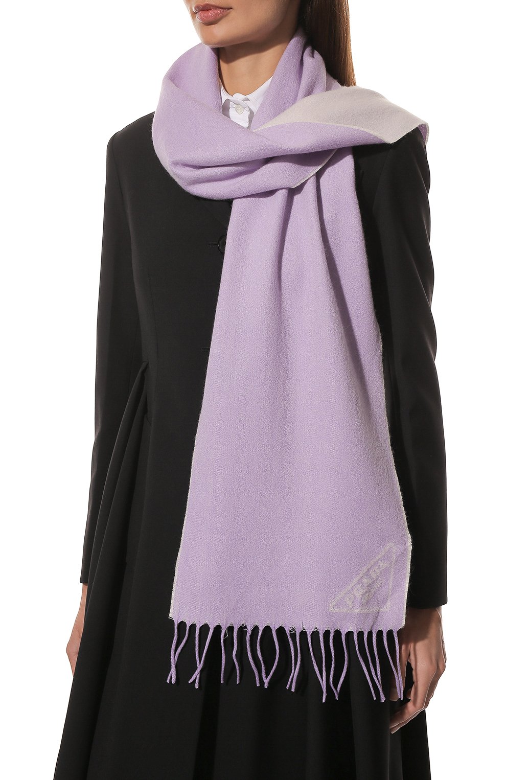Кашемировый шарф PRADA, арт. 1FS009-2D3E-F02CV, фото 2