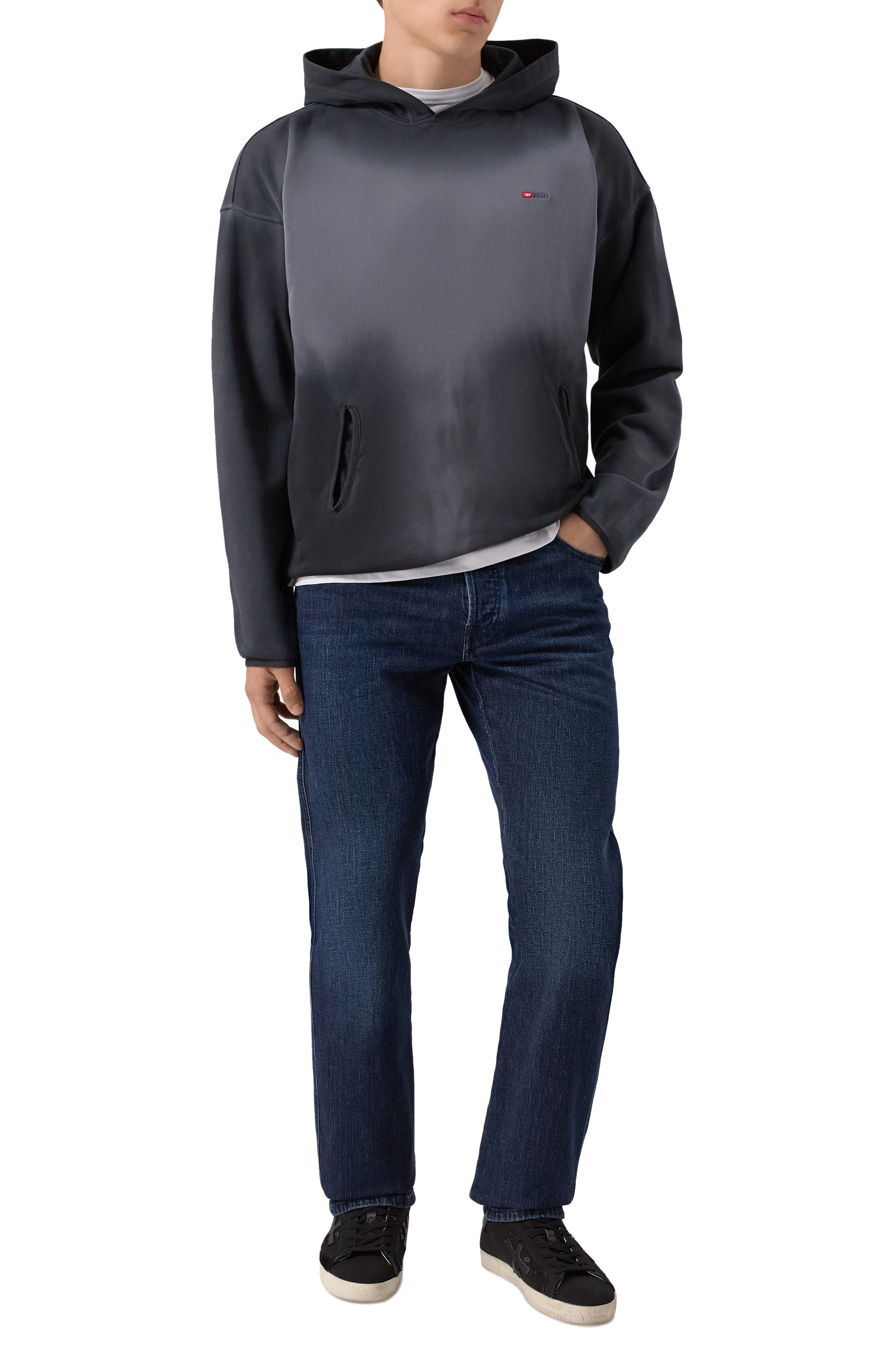 Хлопковое худи DIESEL, арт. A19295/0PKAM, фото 2