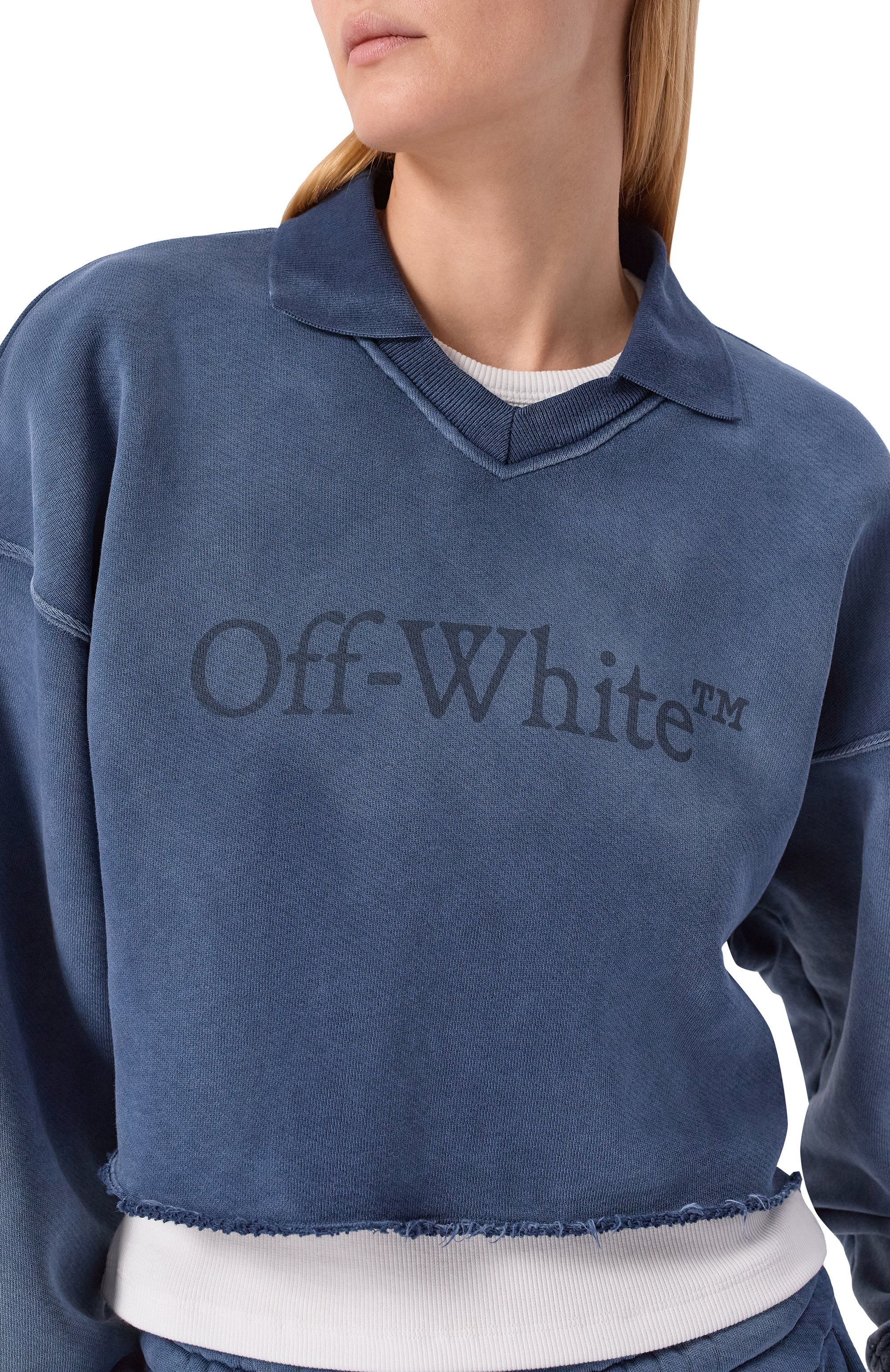 Хлопковый свитшот OFF-WHITE, арт. 0WBA07BF25FLE004, фото 5