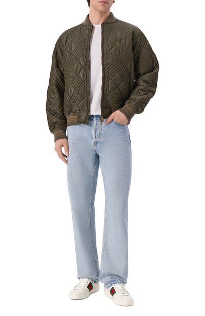 Мужские кожаные кеды ace GUCCI, арт. 429446/02JP0