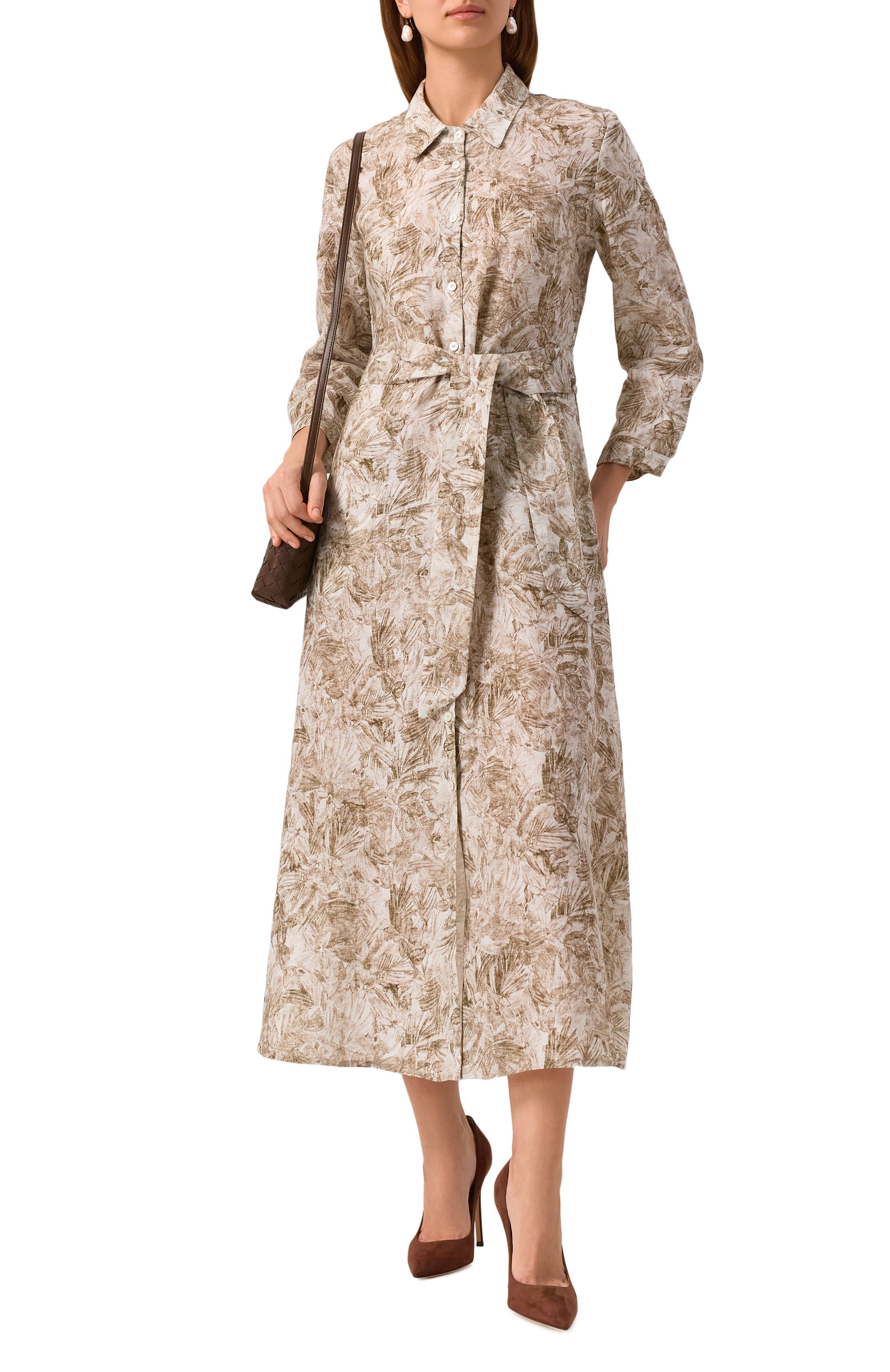 Льняное платье KITON, арт. D57308H0922005, фото 2