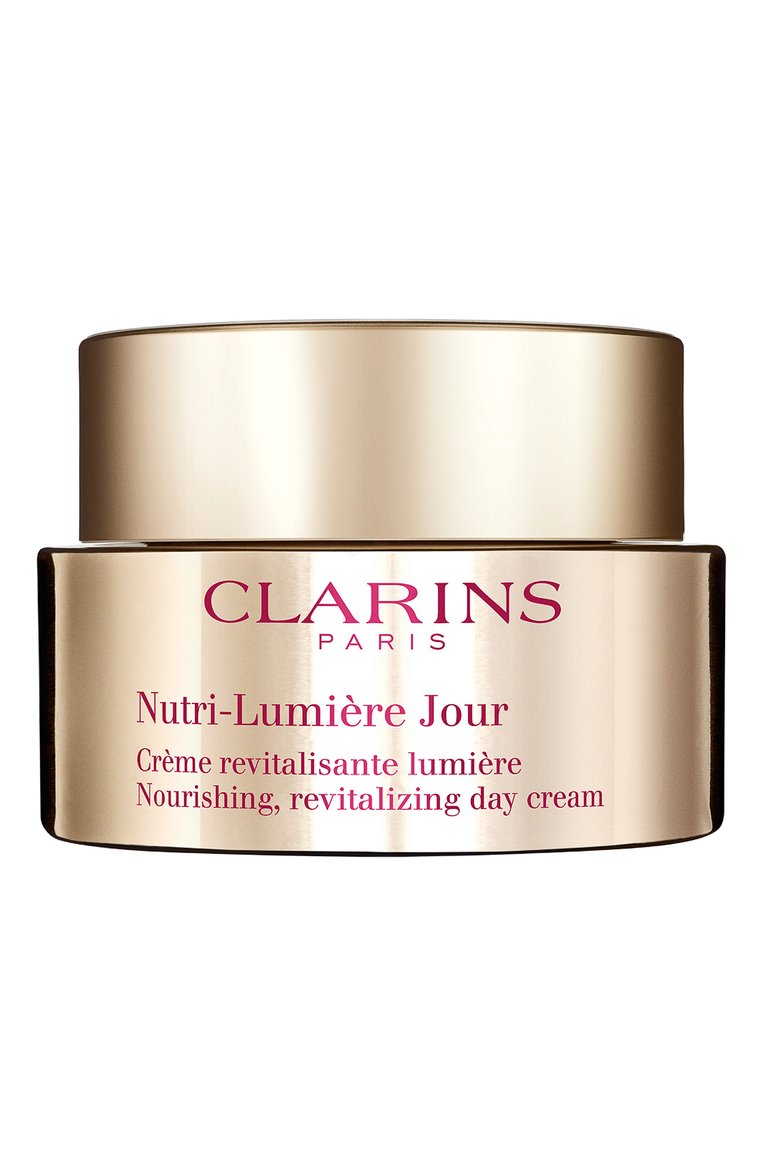 Питательный антивозрастной дневной крем nutri-lumiere (50ml) CLARINS бесцветного цвета, арт. 80058247 | Фото 1 (Косметика кросс-кт: Антивозрастной уход; Тип продукта: Кремы; Назначение: Для лица; Региональные ограничения белый список (Axapta Mercury): Не проставлено; Нос: Не проставлено)