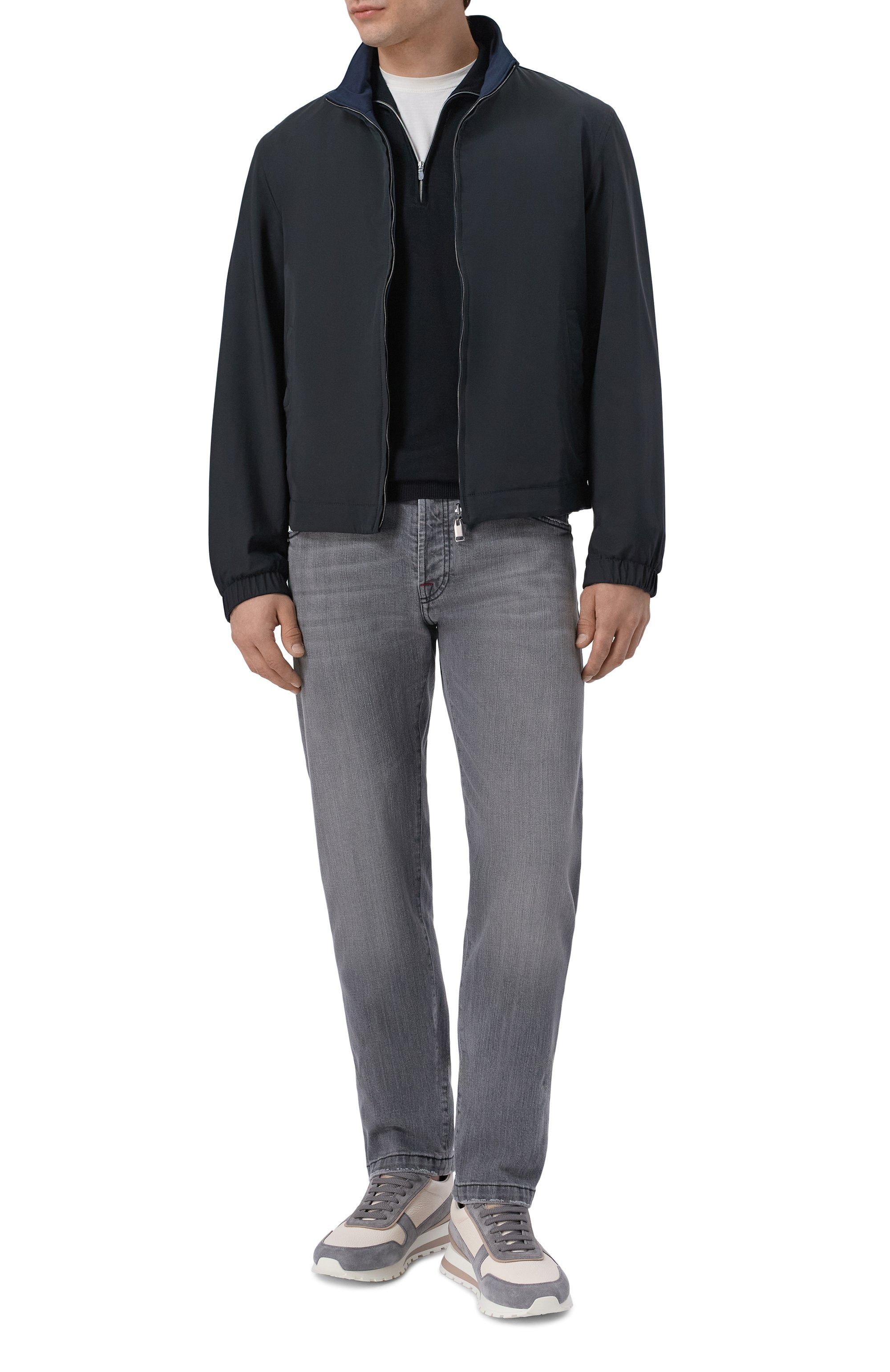 Хлопковый джемпер ANDREA CAMPAGNA черного цвета по цене 41600 руб., арт. M5426-8062, фото 2 Хлопковый джемпер ANDREA CAMPAGNA, арт. M5426-8062, фото 2