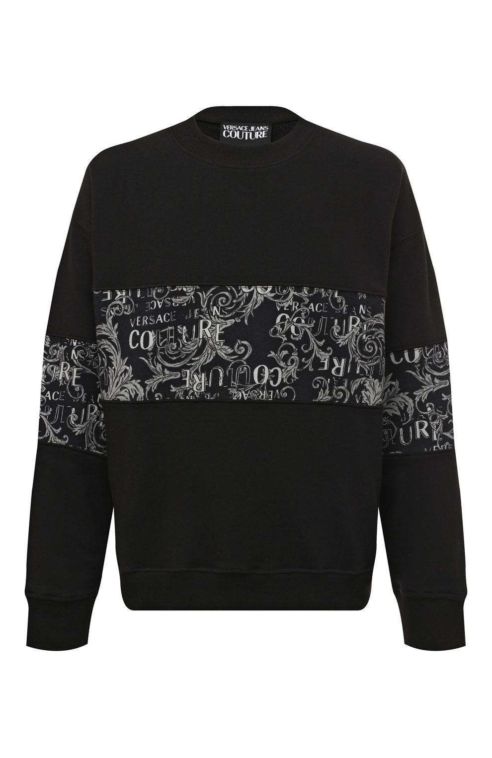 Хлопковый свитшот VERSACE JEANS COUTURE, арт. 74GAI309/FS063, фото 1