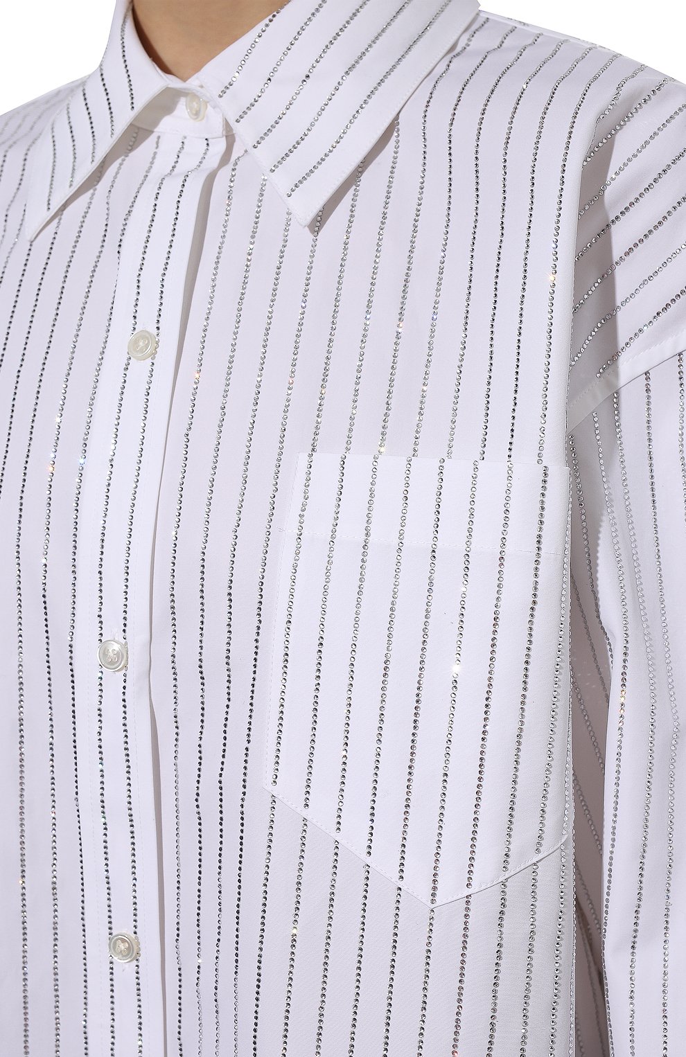 Хлопковая рубашка ALEXANDER WANG, арт. 1WC2211421, фото 5