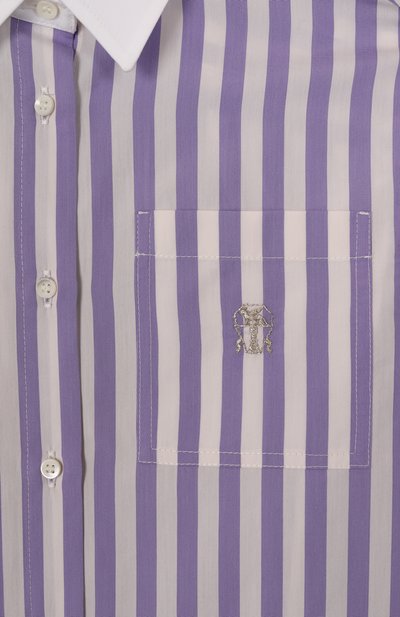 Рубашка из хлопка и шелка BRUNELLO CUCINELLI, арт. BH757C859A, фото 3