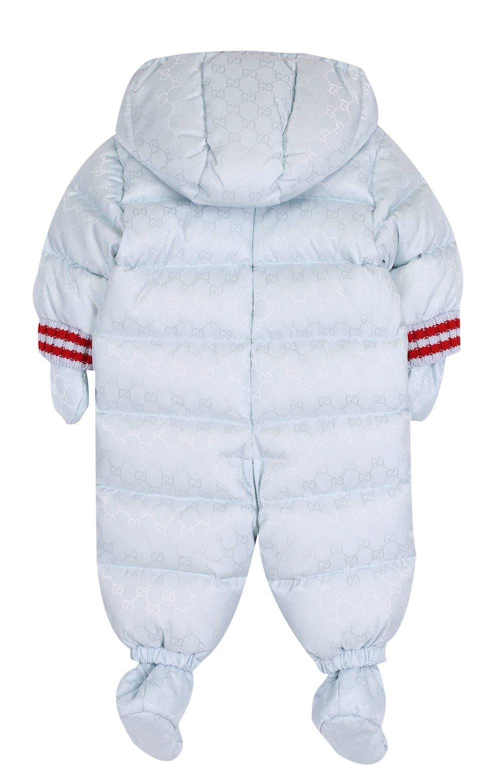 Пуховый комплект из комбинезона с капюшоном и варежек с пинетками GUCCI, арт. 483880/XBC51, фото 2