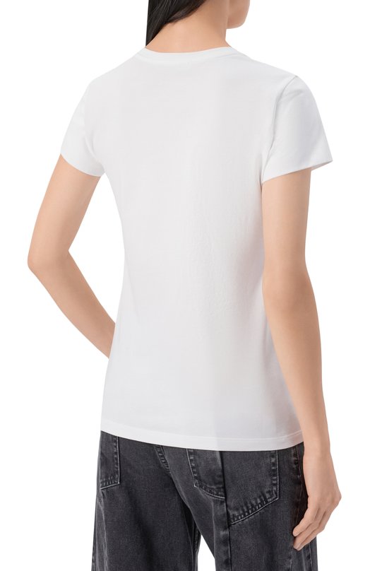 Хлопковая футболка Dorothee Schumacher 028304 Белый  028304 Фото 4