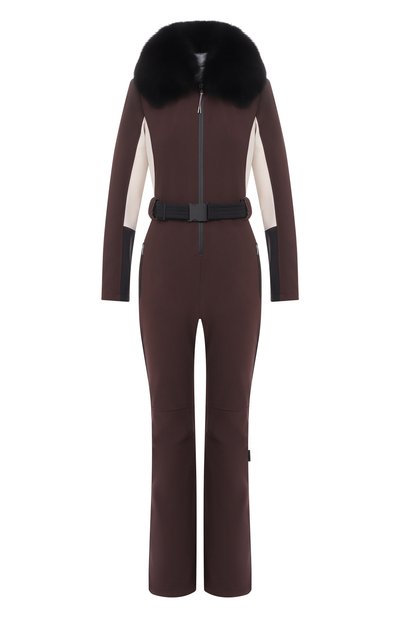 Женский комбинезон с воротником из песца YVES SALOMON, арт. KP003XX/K11G