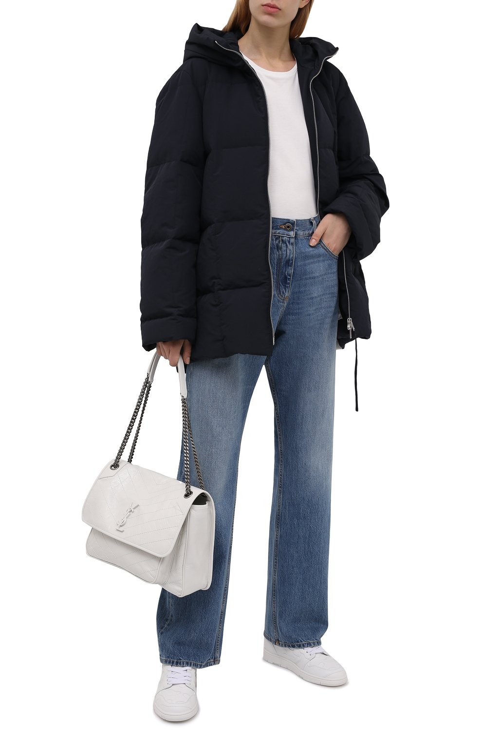 Пуховик JIL SANDER темно-синего цвета по цене 175000 руб., арт. JPPT441694-WT441100, фото 2 Пуховик JIL SANDER, арт. JPPT441694-WT441100, фото 2