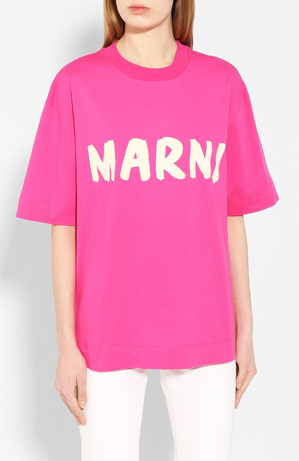 Хлопковая футболка MARNI, арт. THJET49EPC/SCQ65, фото 3