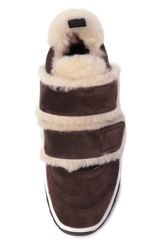 Замшевые кроссовки Extreme Sergio Rossi B13810/MFI666 Коричневый  B13810/MFI666 Фото 6