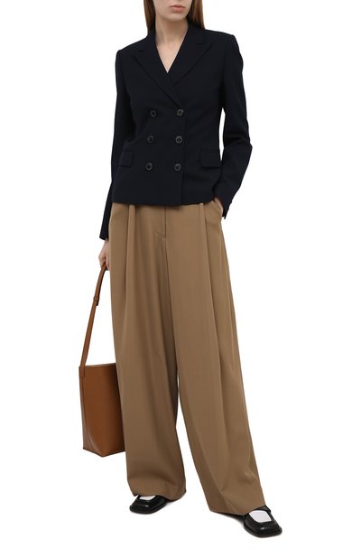 Двубортный жакет DRIES VAN NOTEN темно-синего цвета по цене 97500 руб., арт. 211-10424-2031, фото 2 Двубортный жакет DRIES VAN NOTEN, арт. 211-10424-2031, фото 2