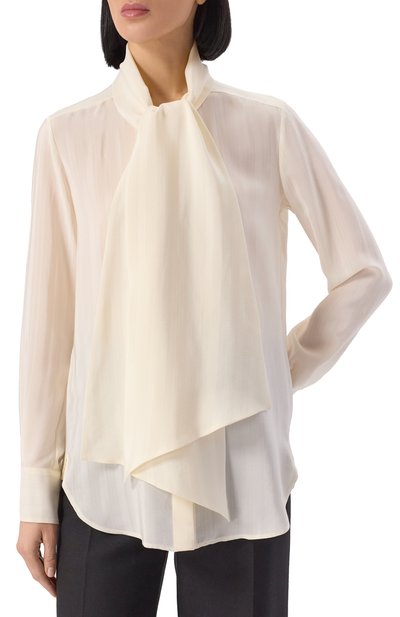 Шелковая блузка KITON, арт. D38455K0987E01, фото 3