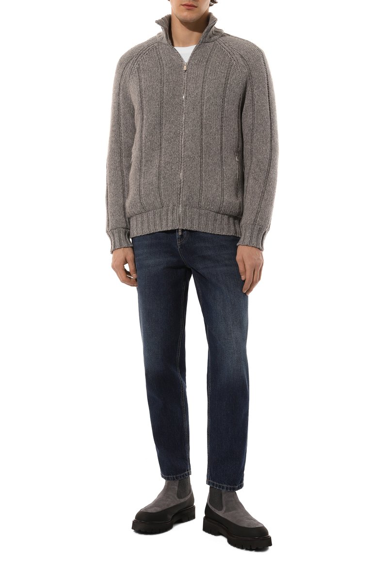 Мужские джинсы straight fit BRUNELLO CUCINELLI темно-синего цвета, арт. M074PR2200 | Фото 2 (Длина (брюки, джинсы): Стандартные; Материал внешний: Хлопок, Деним; Кросс-КТ: Деним; Силуэт М (брюки): Прямые; Детали: Делаве; Стили: Повседневный; Автоматизация состава: Проставлено; Автоматизация ТО: Проставлено)