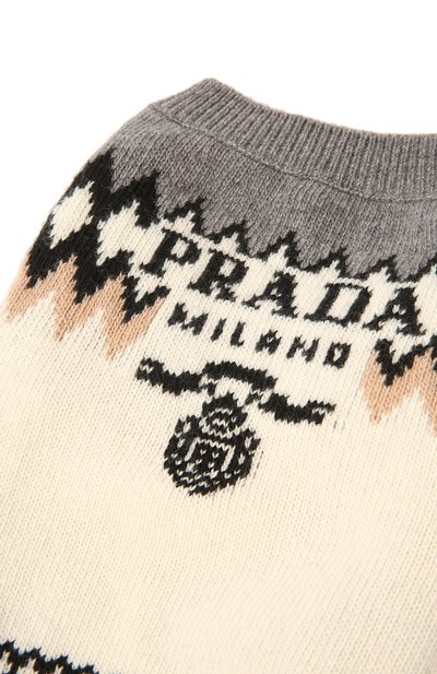 Свитер для собак PRADA бежевого цвета по цене 62000 руб., арт. 2YX009-2D13-F0040, фото 5 Свитер для собак PRADA, арт. 2YX009-2D13-F0040, фото 5
