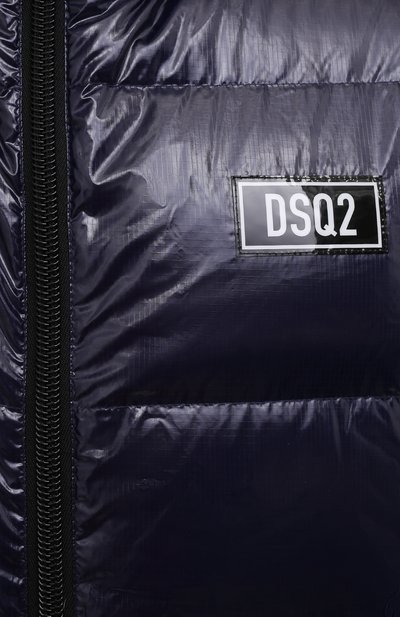 Пуховый жилет DSQUARED2 синего цвета по цене 67050 руб., арт. S74FB0278/S54056, фото 5 Пуховый жилет DSQUARED2, арт. S74FB0278/S54056, фото 5
