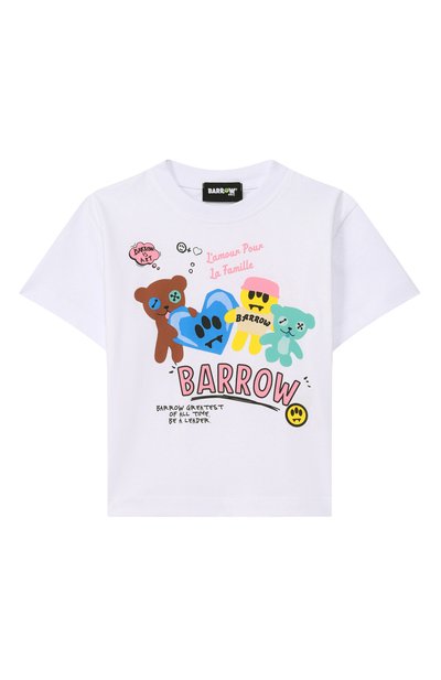 Хлопковая футболка BARROW, арт. S6BKJGTH174