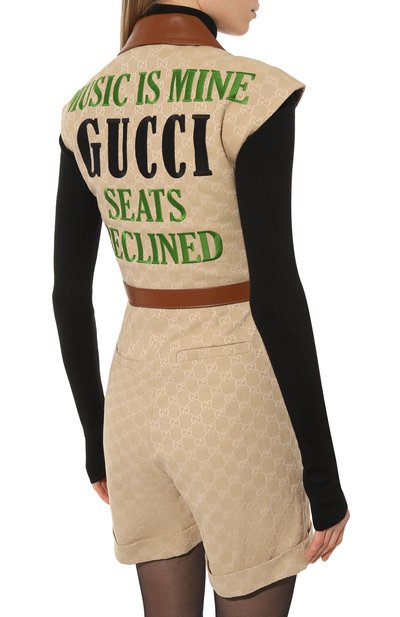 Хлопковый комбинезон GUCCI, арт. 676198 Z8ATF, фото 4