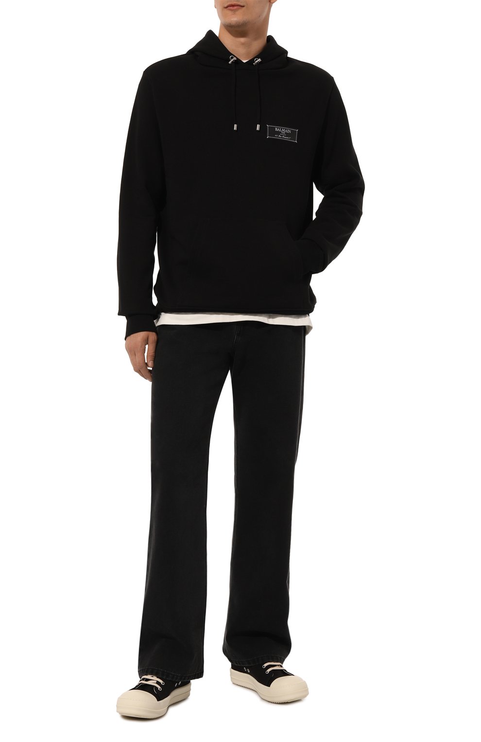 Хлопковое худи BALMAIN, арт. DH1JT047/JB53, фото 2