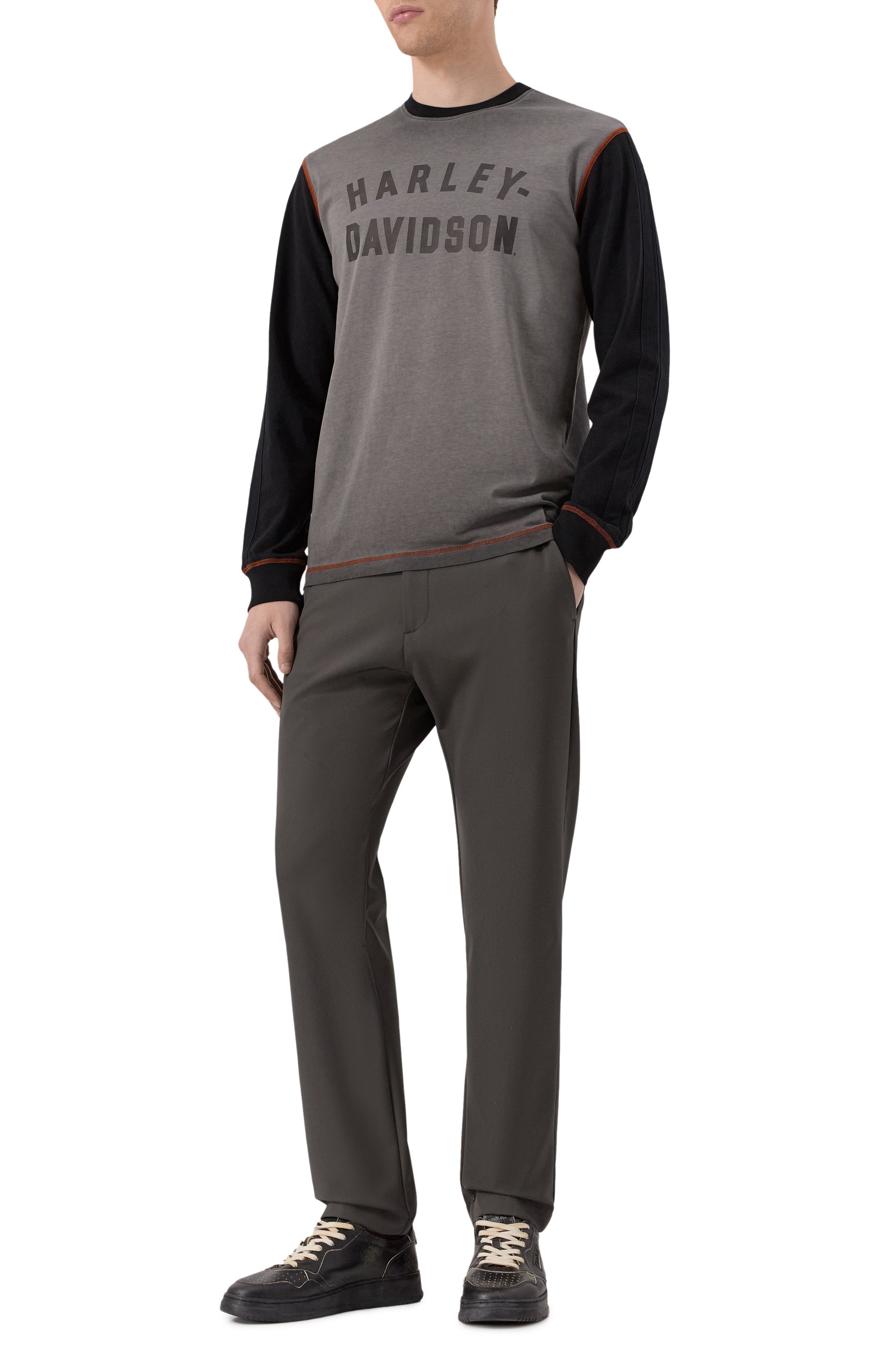 Хлопковый лонгслив HARLEY-DAVIDSON, арт. 99003-23VM, фото 2