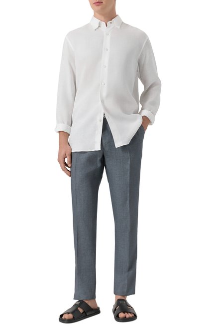Мужские кожаные шлепанцы DOLCE & GABBANA, арт. A80506/A9Q67