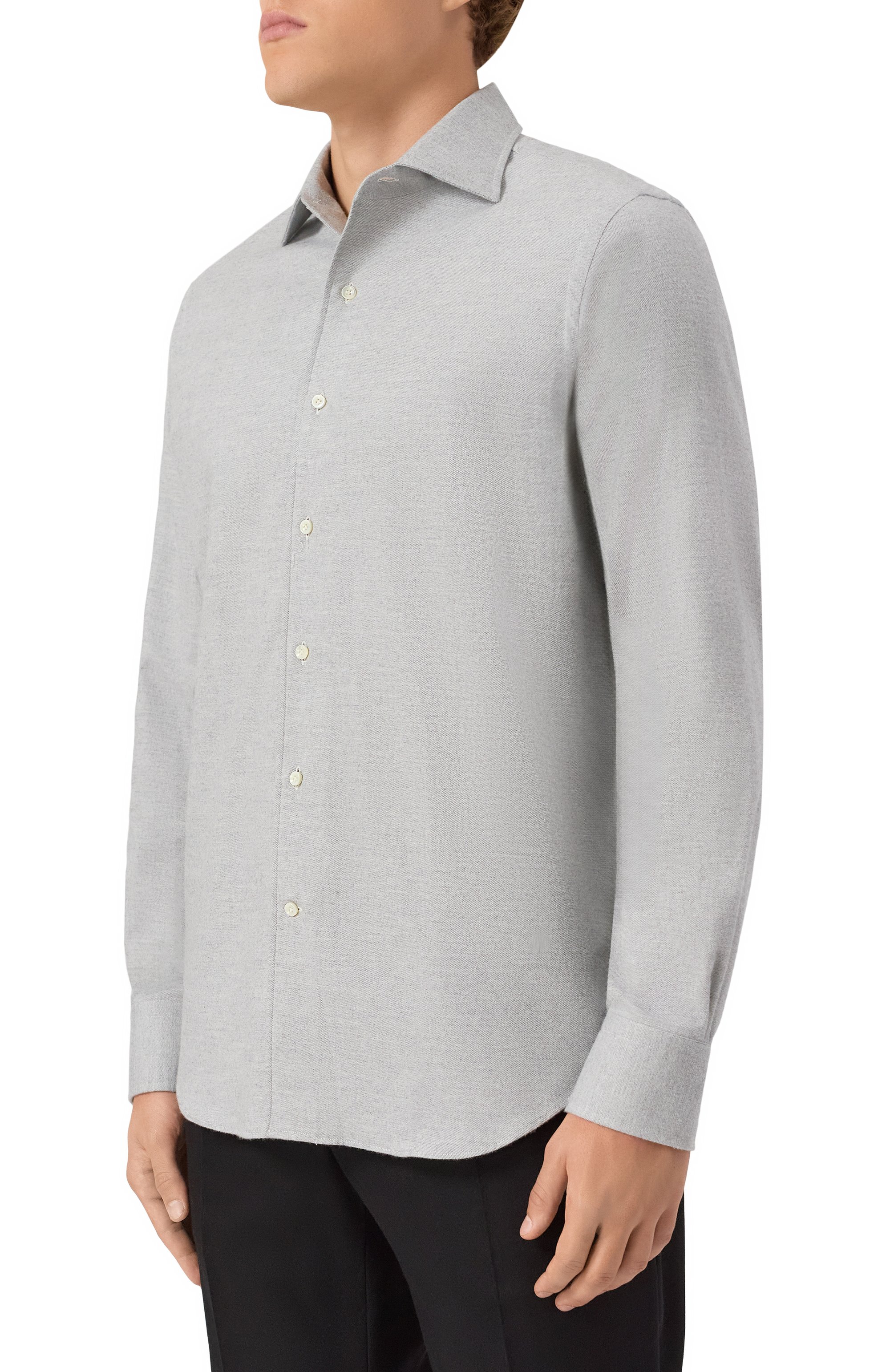 Рубашка из хлопка и кашемира ALESSANDRO GHERARDI, арт. D0UBLE/7558, фото 3