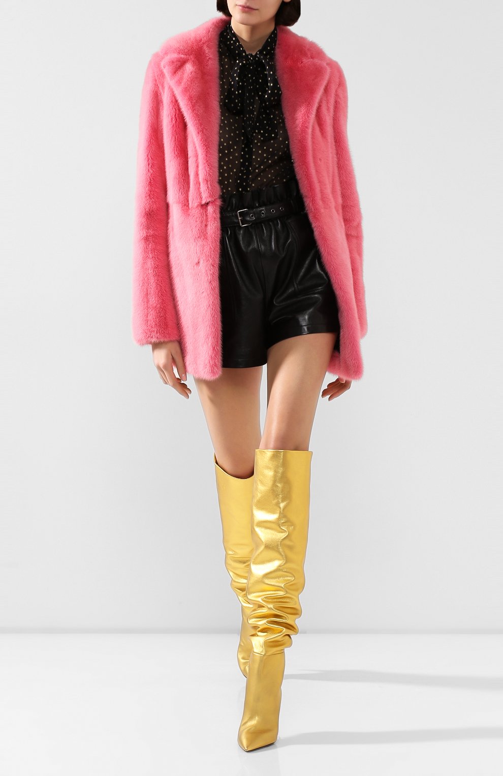 Шуба из норки SAINT LAURENT, арт. 563661/Y7IG2, фото 2