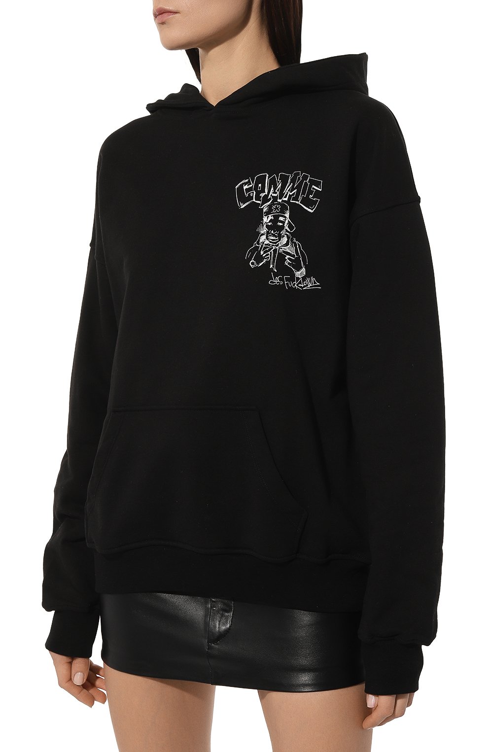 Хлопковое худи COMME DES FUCKDOWN, арт. CFABW00135, фото 3