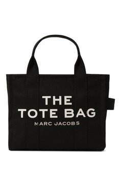 Женская сумка the tote bag small MARC JACOBS (THE) черного цвета, арт. M0016493 | Фото 1 (Материал: Текстиль; Сумки-технические: Сумки-шопперы; Ремень/цепочка: На ремешке; Материал сплава: Проставлено; Драгоценные камни: Проставлено; Размер: small)