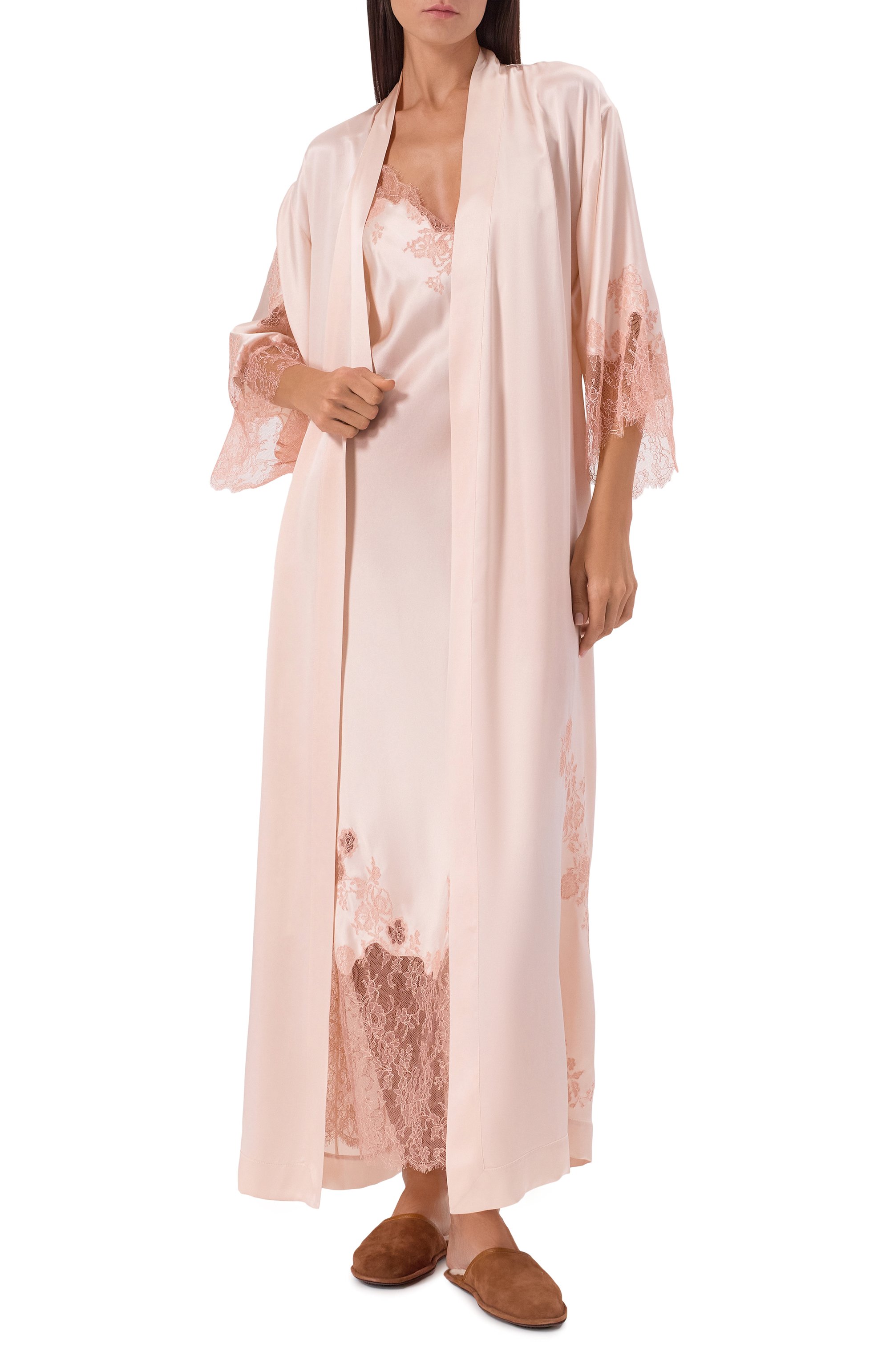 Шелковый халат CARINE GILSON, арт. EL0168DS, фото 2