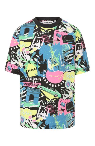 Женская хлопковая футболка BALENCIAGA, арт. 594599/THV70