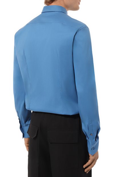 Хлопковая рубашка PRADA, арт. UCN259-F62-F0013-201, фото 4